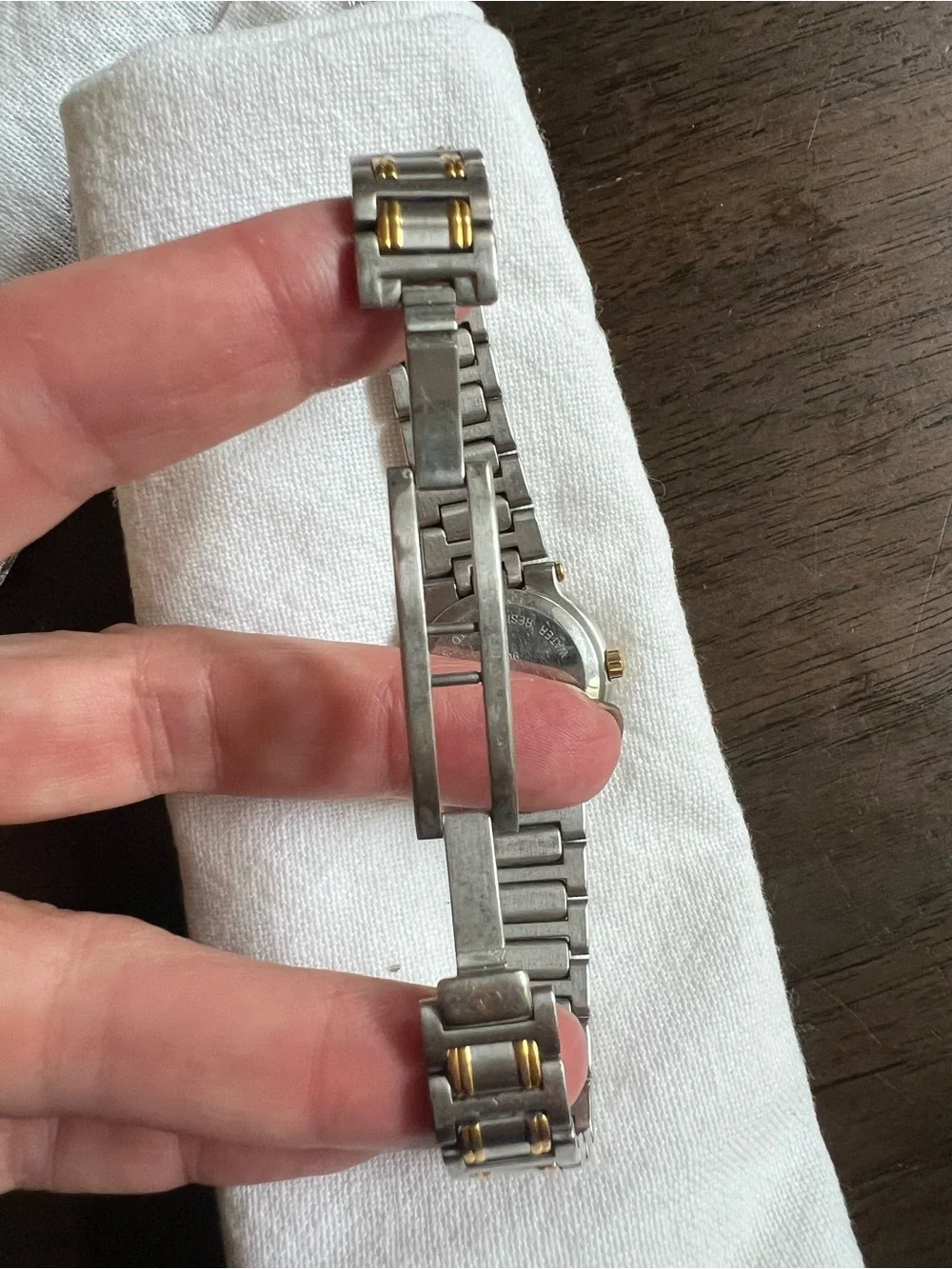 Gucci Two-Tone Gold and Silver Women's Watch with White Dial